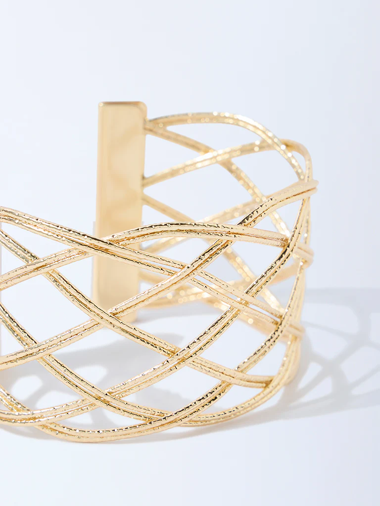 Westside Accessories Gold Open Statement Cuff - Image 3