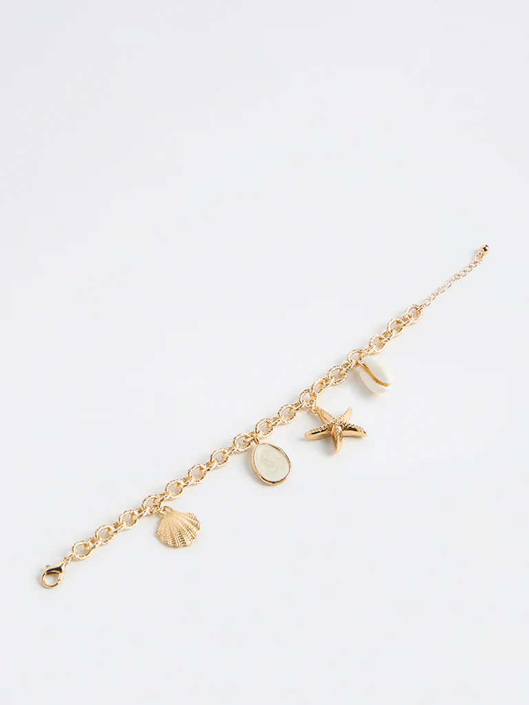 Westside Accessories Gold Sea Charms Bracelet - Image 2