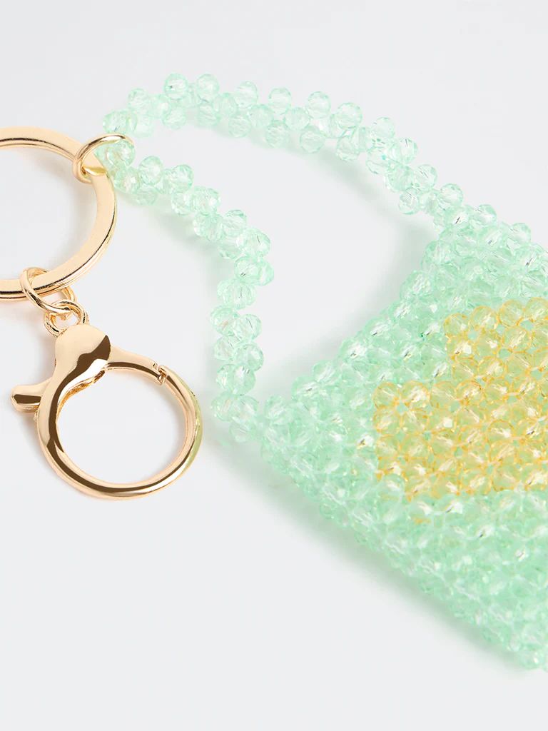 Westside Accessories Green Bag Beaded Bag Charm - Image 3