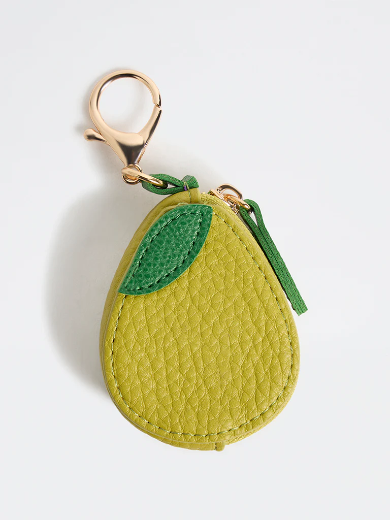 Westside Accessories Green Textured Avocado Bag Charm