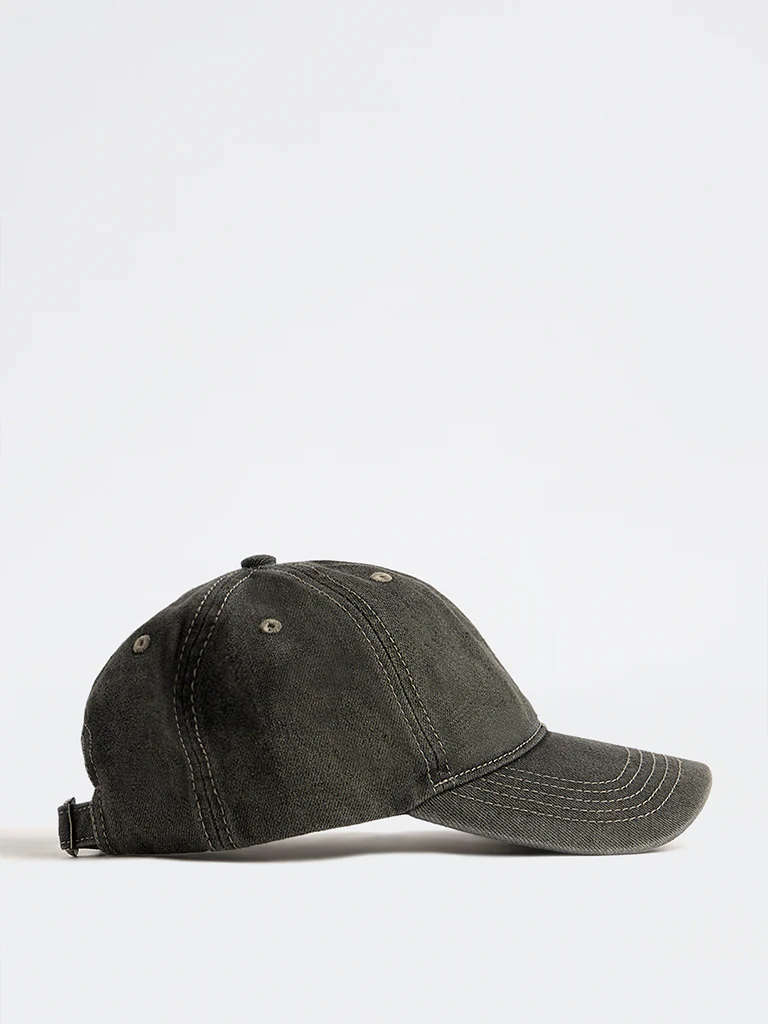 Westside Accessories Grey Denim Cap - Image 2
