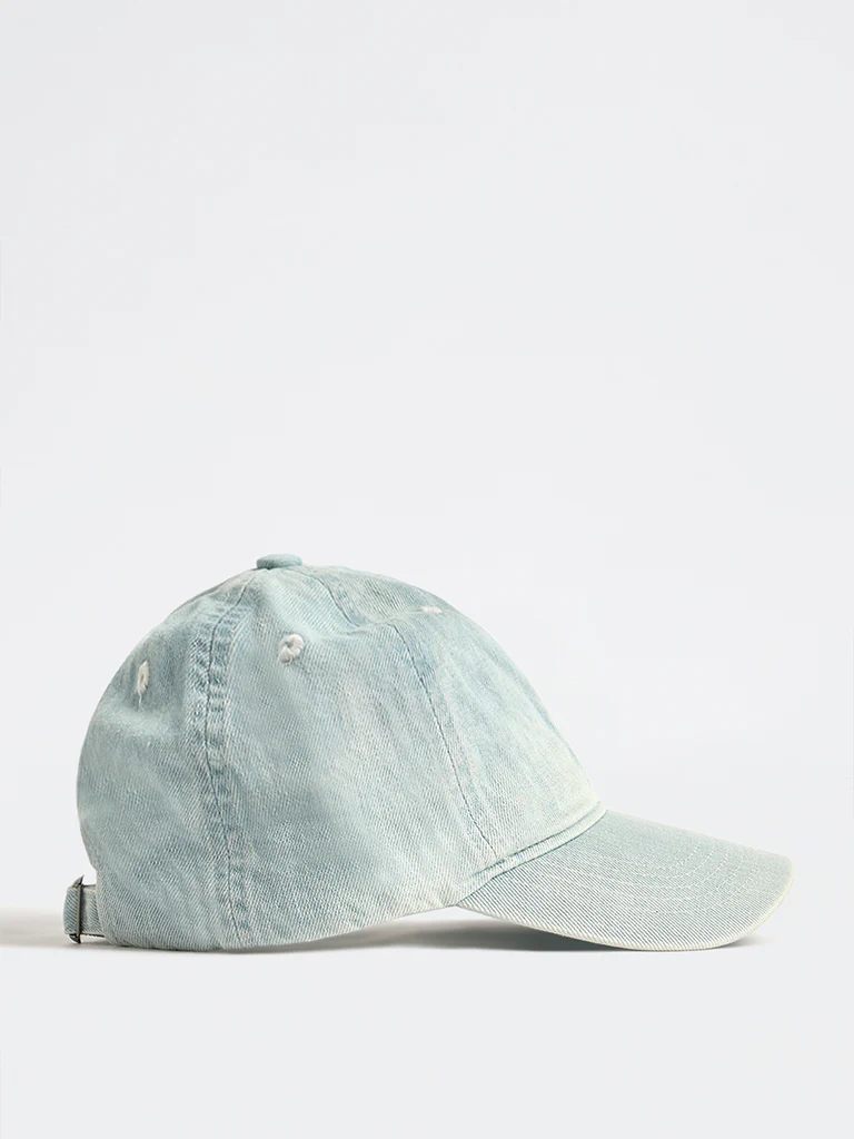 Westside Accessories Light Blue Denim Cap - Image 2
