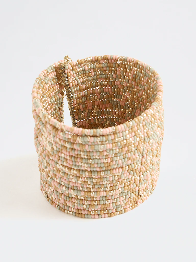 Westside Accessories Multi Color Beaded Cuff - Image 2
