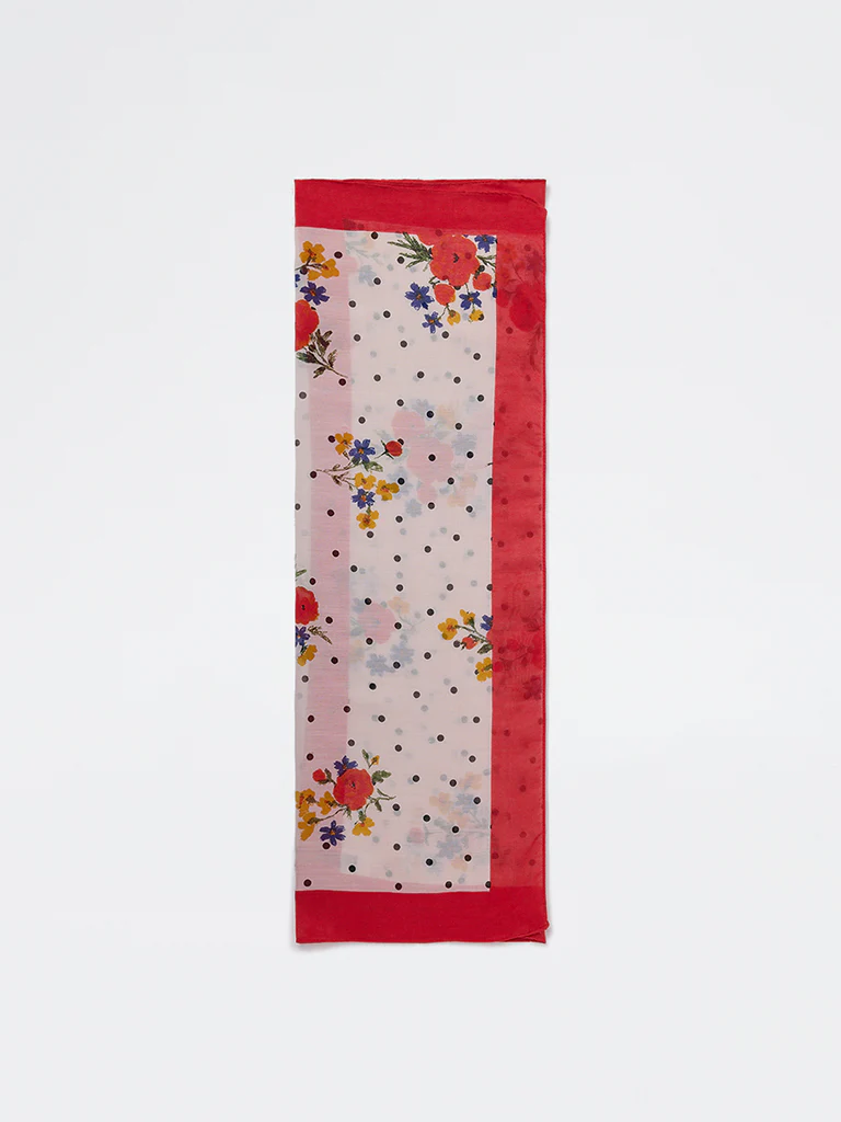 Westside Accessories Multi Floral Design Scarf