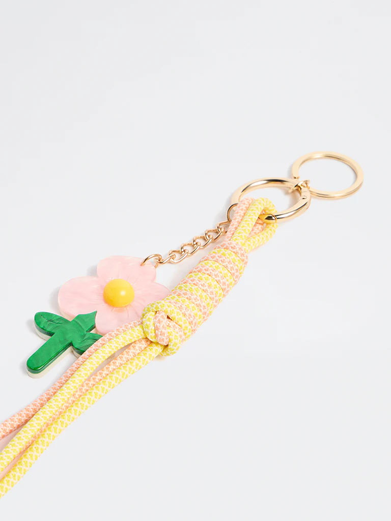 Westside Accessories Multicolour Acrylic Flower Bag Charm - Image 2