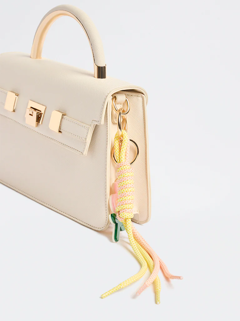 Westside Accessories Multicolour Acrylic Flower Bag Charm - Image 3