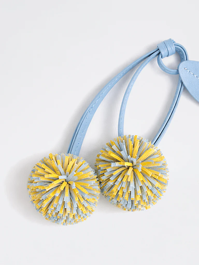 Westside Accessories Multicolour Floral Suede Bag Charm - Image 2