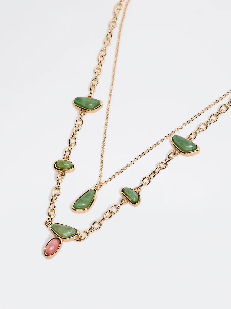 Westside Accessories Multicolour Resin Necklaces - Pack of 2 - Image 3