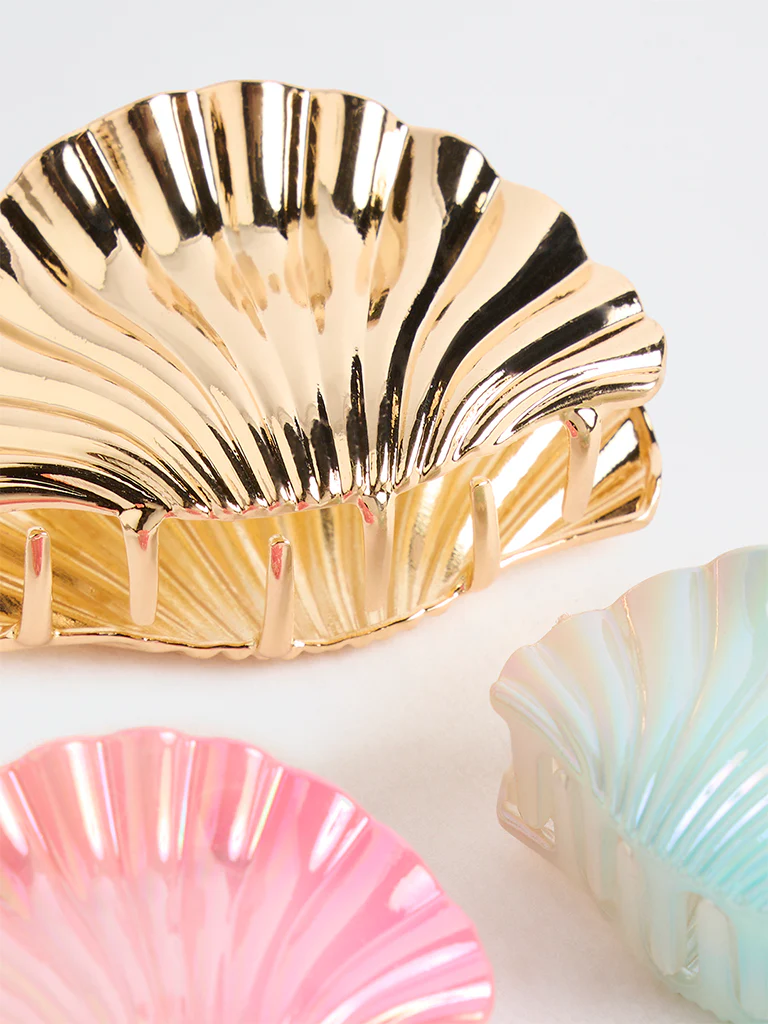 Westside Accessories Multicolour Shell-Shaped Clips - Pack of 3 - Image 3