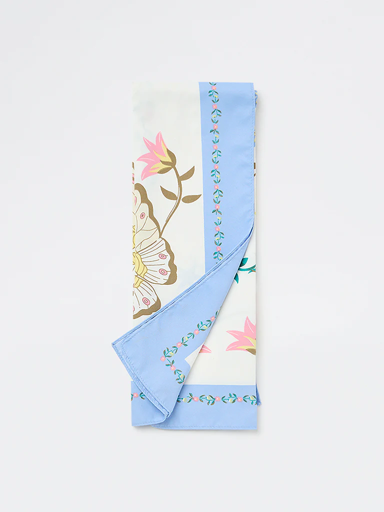 Westside Accessories Multicolour Sun and Floral Printed Scarf - Image 2