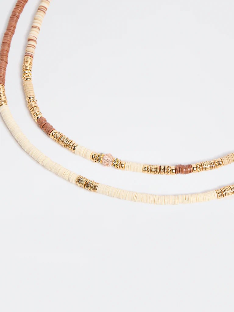 Westside Accessories Multicolour Two Layer Beaded Necklace - Image 3