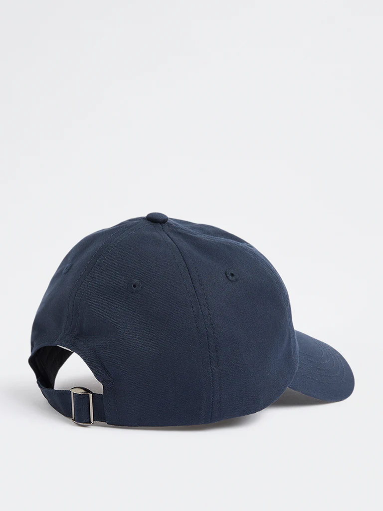 Westside Accessories Navy Cotton Cap - Image 2