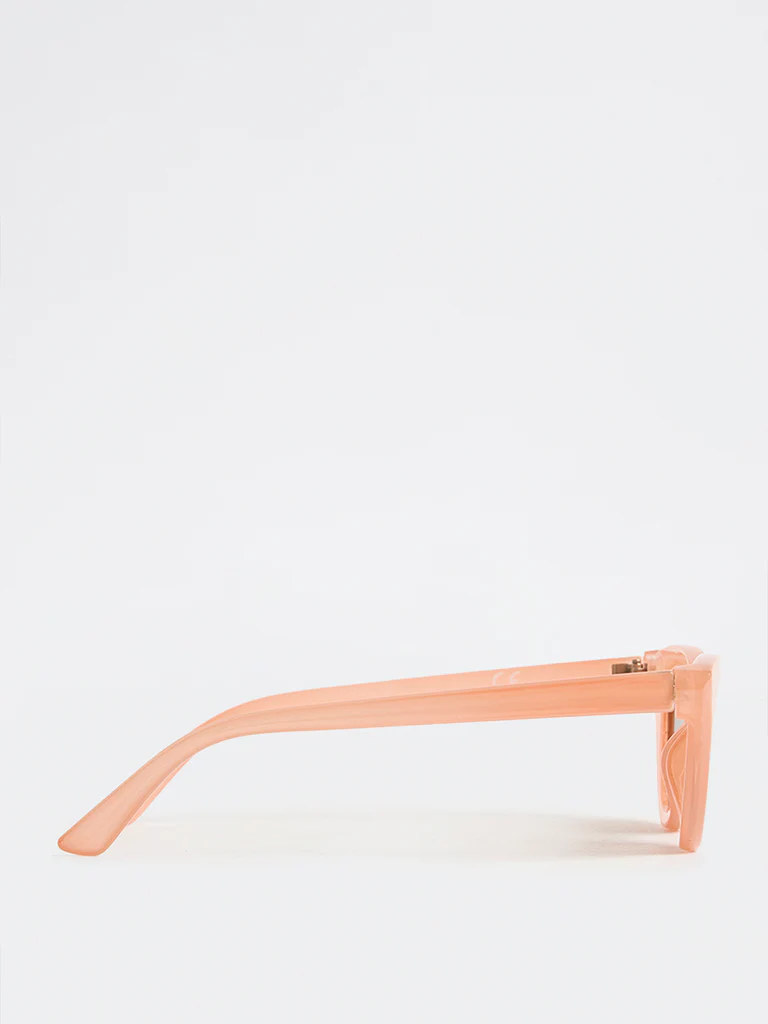 Westside Accessories Orange Cat-Eye Sunglasses with Pouch - Image 3
