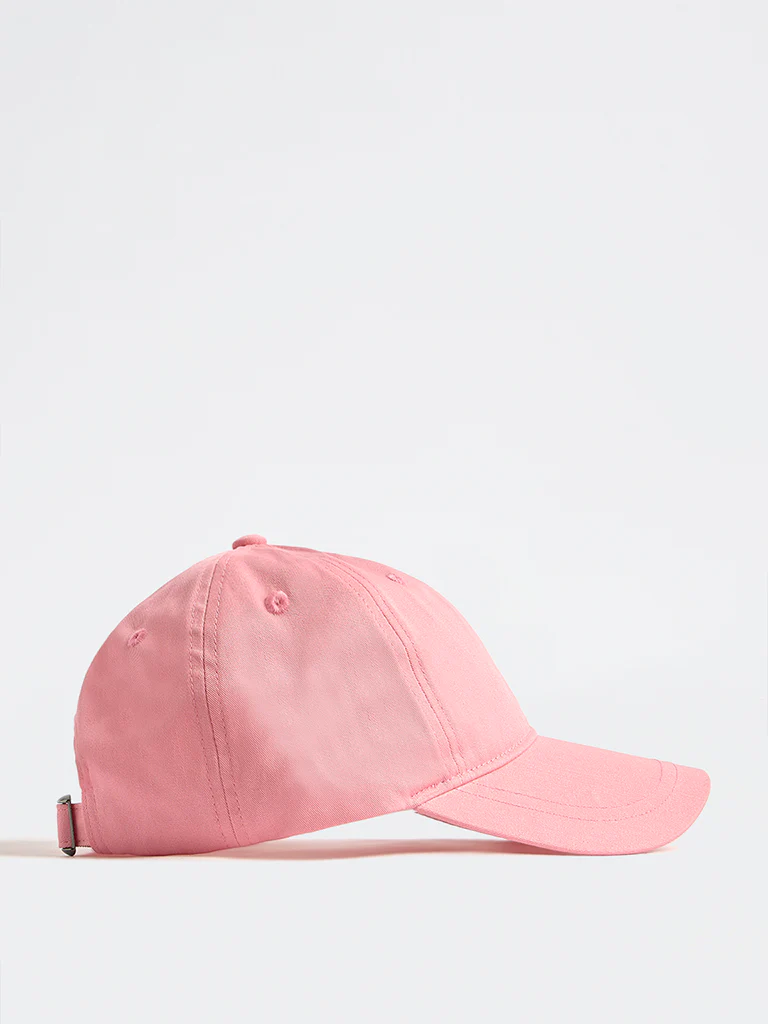 Westside Accessories Pink Heart Embroidered Cap - Image 2