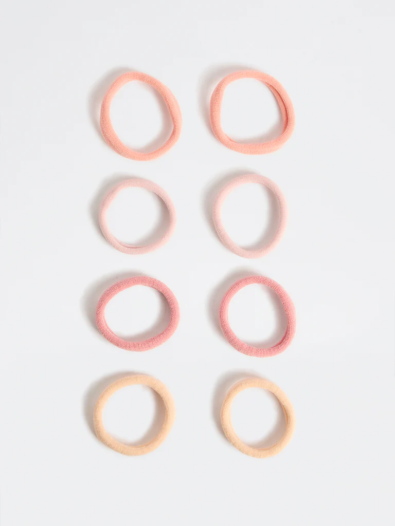 Westside Accessories Pink Ombre Hair Ties - Pack of 8