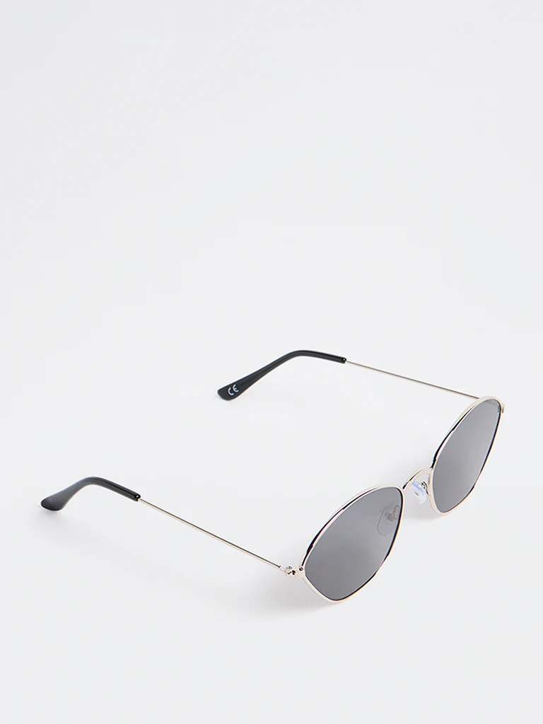 Westside Accessories Silver Angular Sunglasses - Image 2