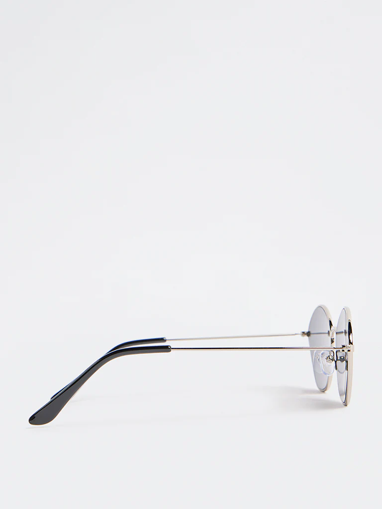 Westside Accessories Silver Angular Sunglasses - Image 3