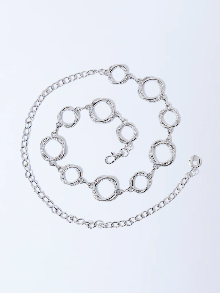 Westside Accessories Silver Spiral Ring Belt - Image 2