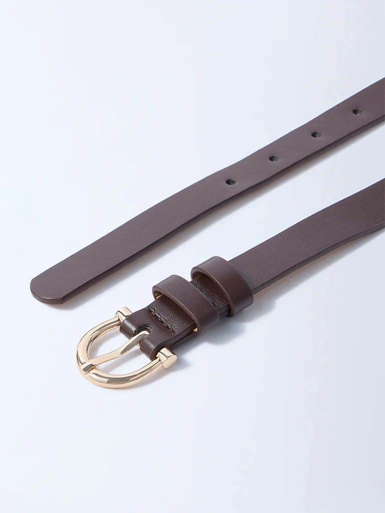 Westside Accessories Tan U-Buckle Belt - Image 3