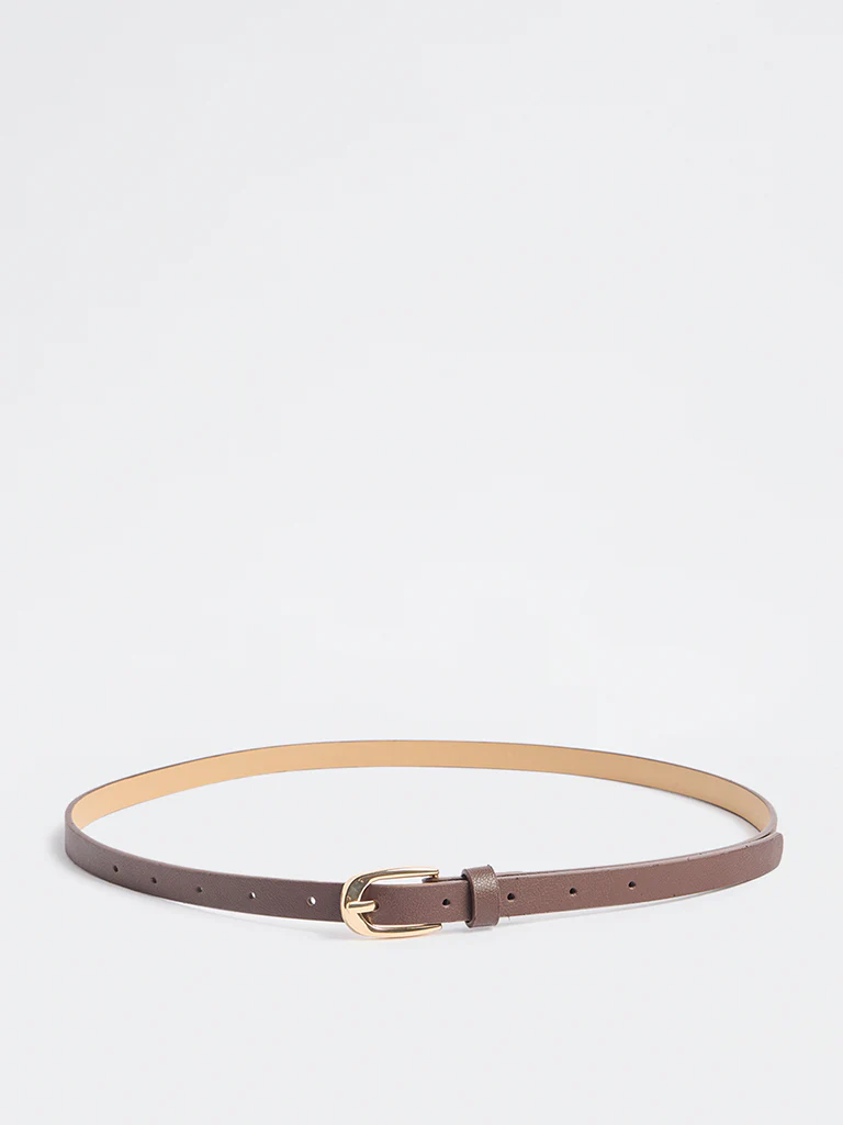 Westside Accessories Tan U-Buckle Belt