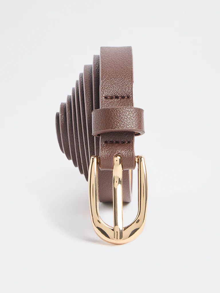 Westside Accessories Tan U-Buckle Belt - Image 2