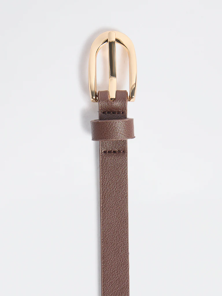Westside Accessories Tan U-Buckle Belt - Image 3