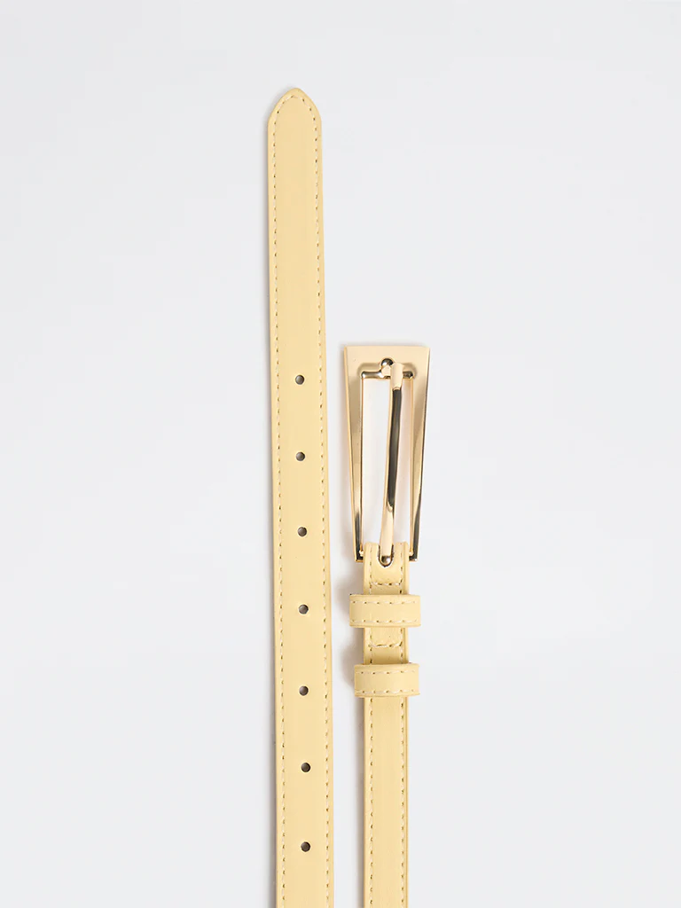 Westside Accessories Yellow Dual Buckle Belt - Image 3