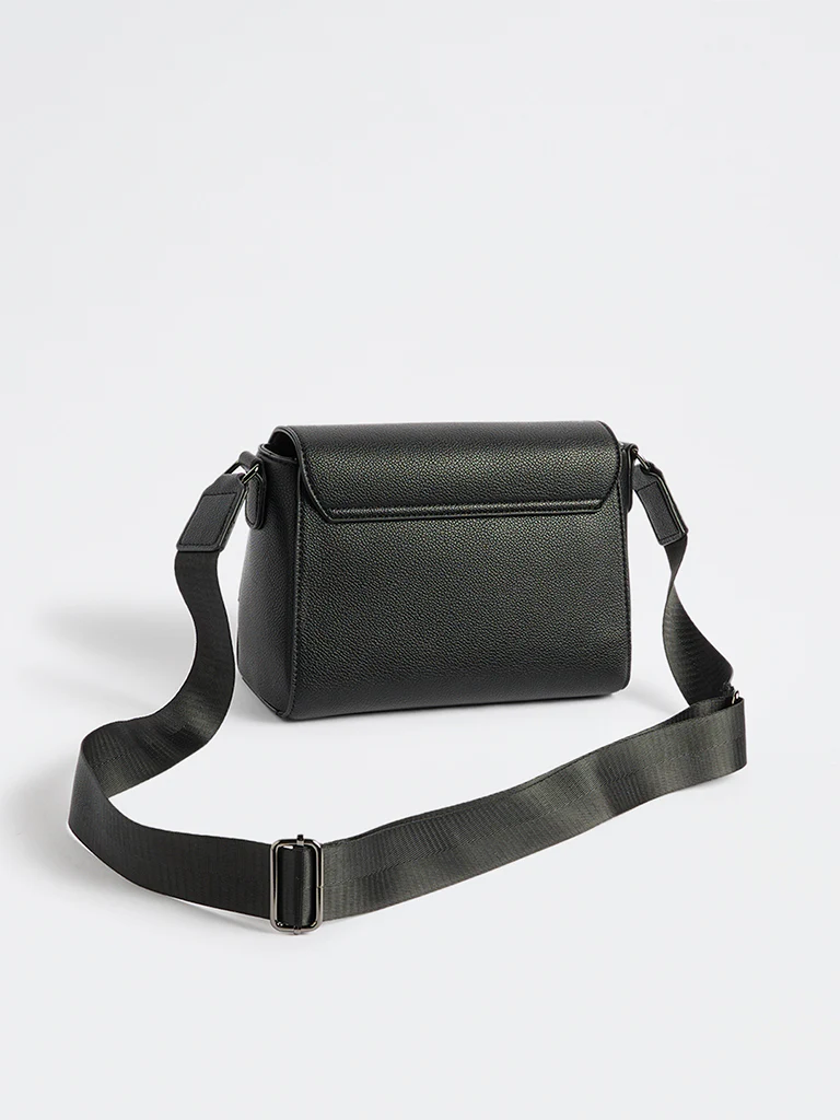 Westside Black Embossed Sling Bag - Image 3