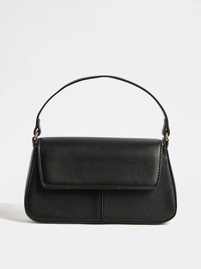 Westside Black Flap Crossbody Sling Bag
