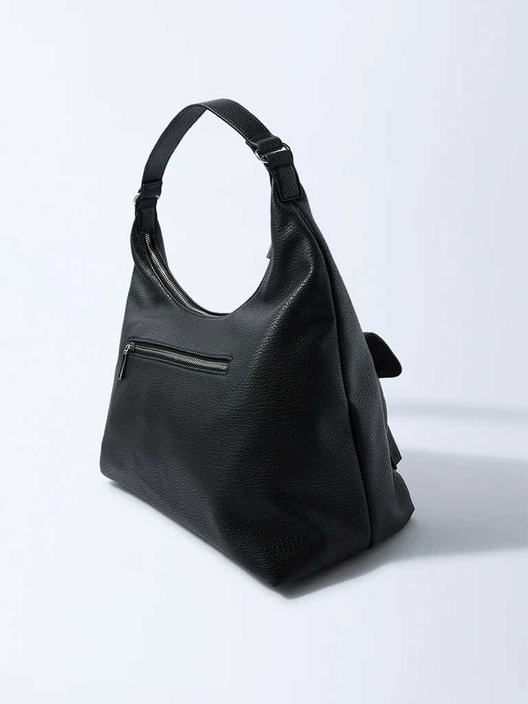 Westside Black Hobo Shoulder Bag - Image 2