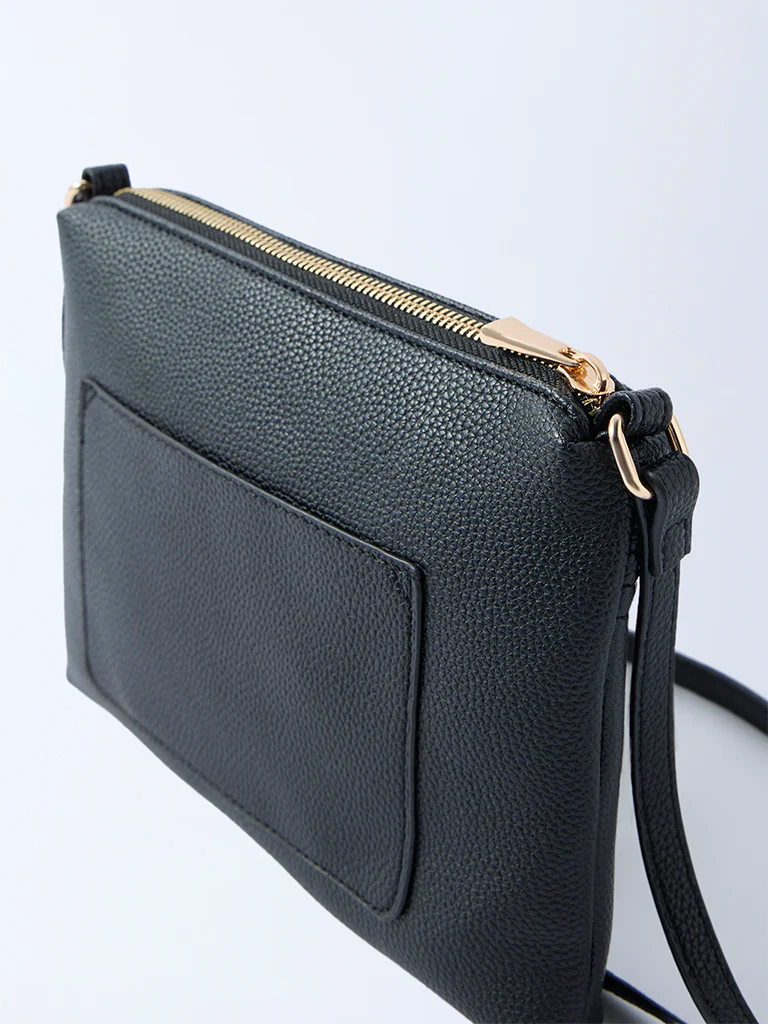 Westside Black Pouch Sling Bag - Image 3
