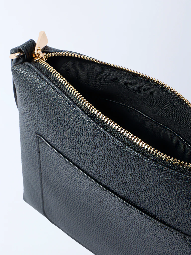 Westside Black Pouch Sling Bag - Image 4