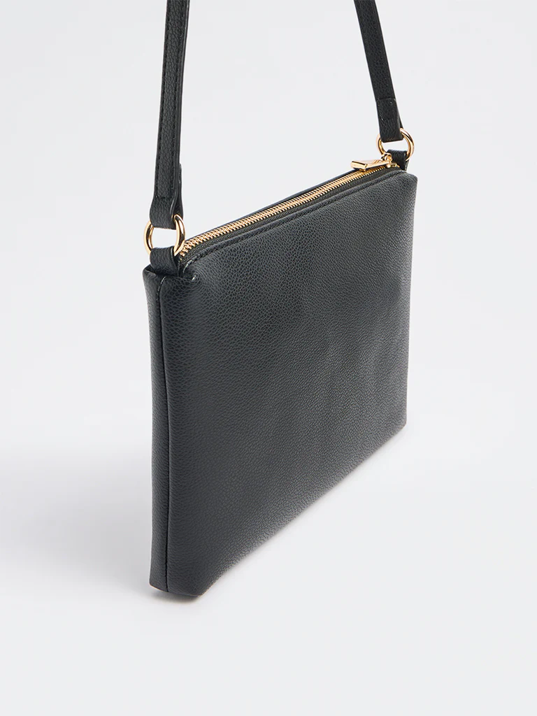 Westside Black Pouch with Sling Handle - Image 2
