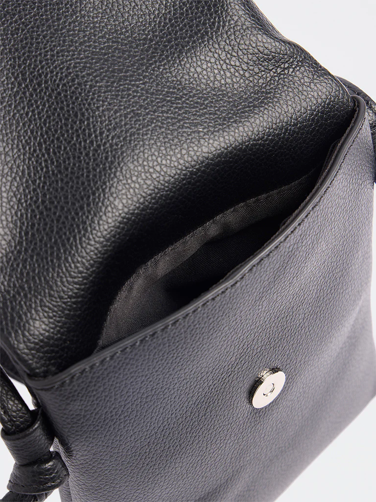 Westside Black Textured Mobile Sling Bag - Image 4