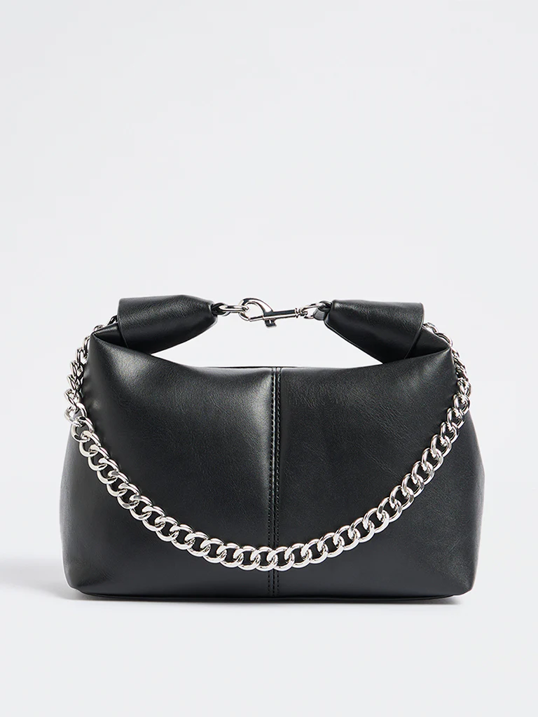 Westside Black Top Handle Bag