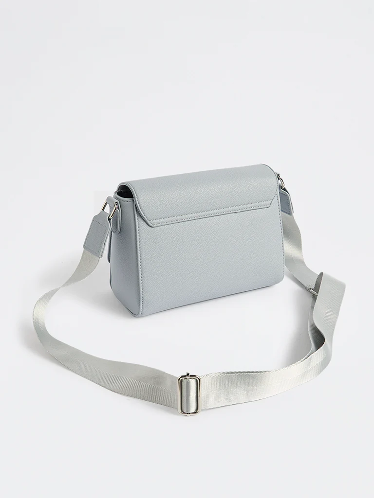 Westside Blue Embossed Sling Bag - Image 2