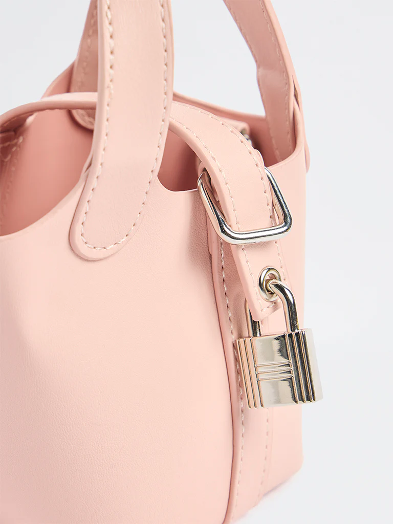 Westside Blush Pink Nano Bucket Bag - Image 3