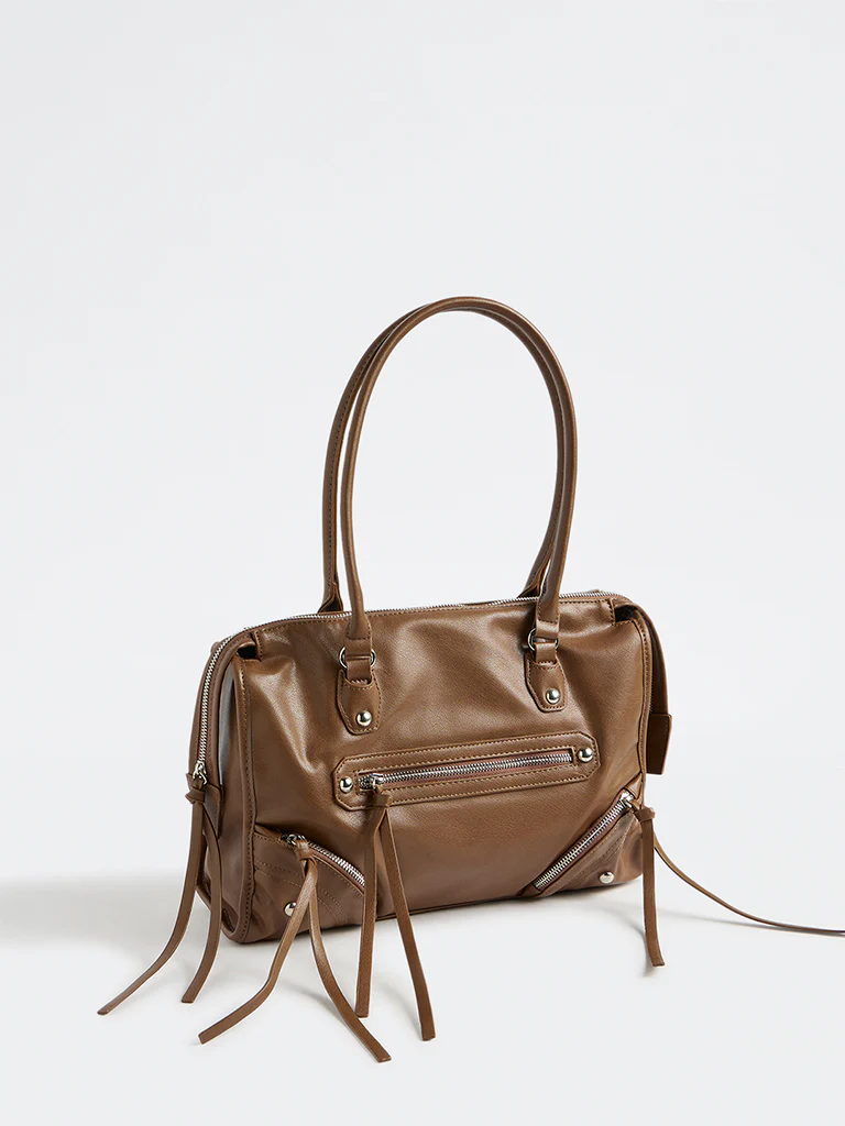 Westside Brown Coachella Tote Bag - Image 2