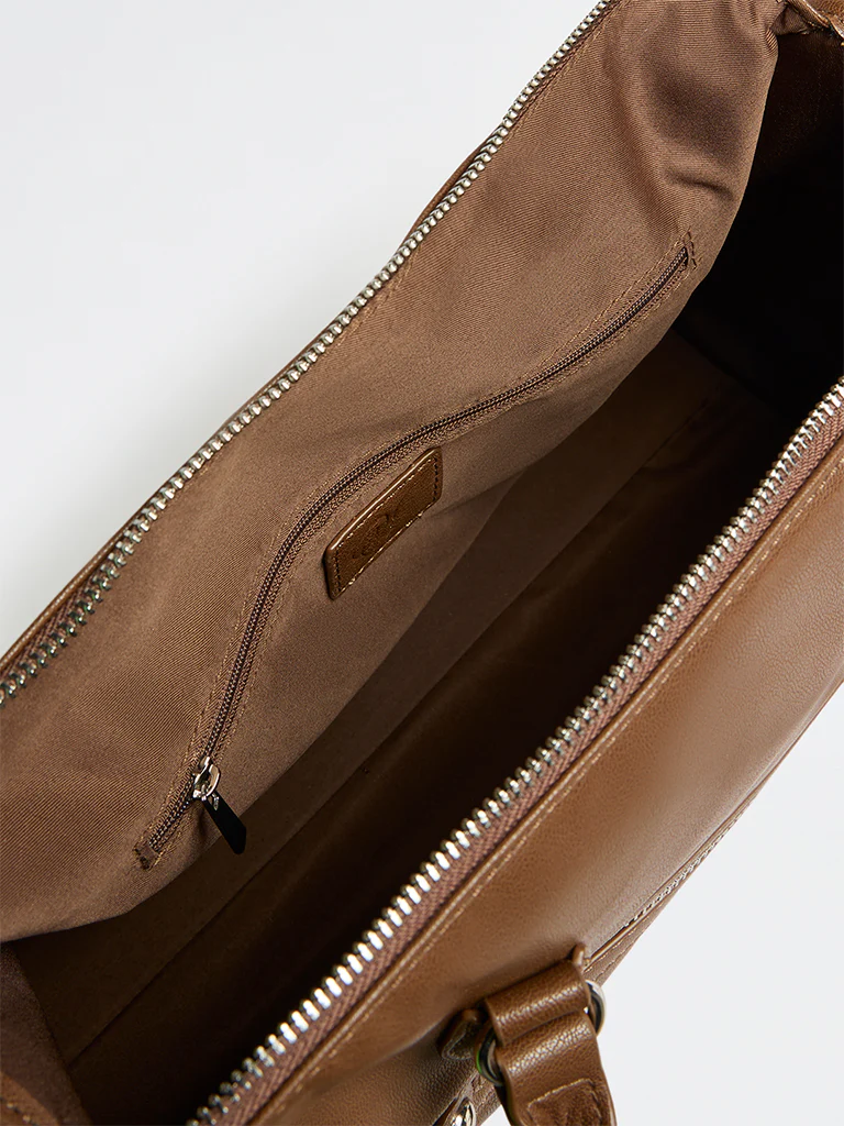 Westside Brown Coachella Tote Bag - Image 4