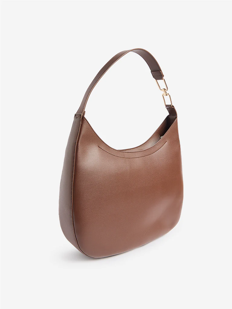 Westside Brown Hobo Shoulder Bag - Image 2