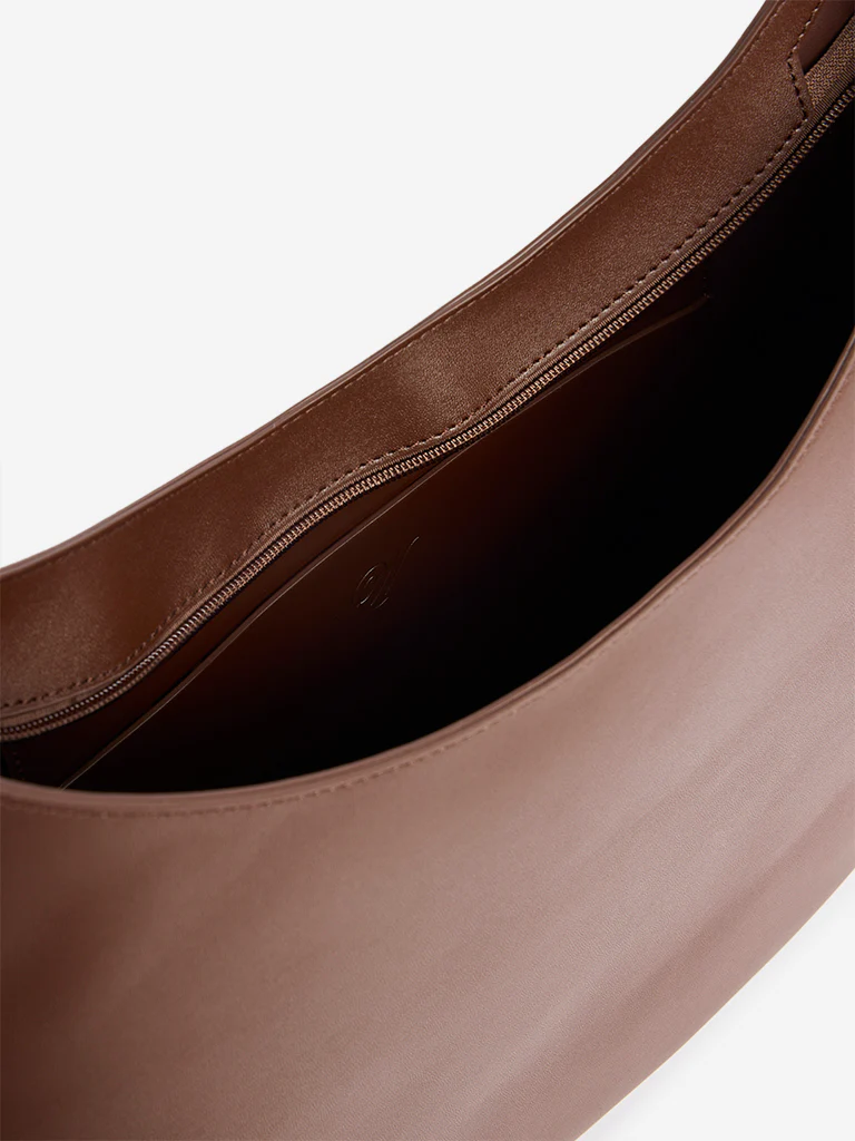 Westside Brown Hobo Shoulder Bag - Image 4