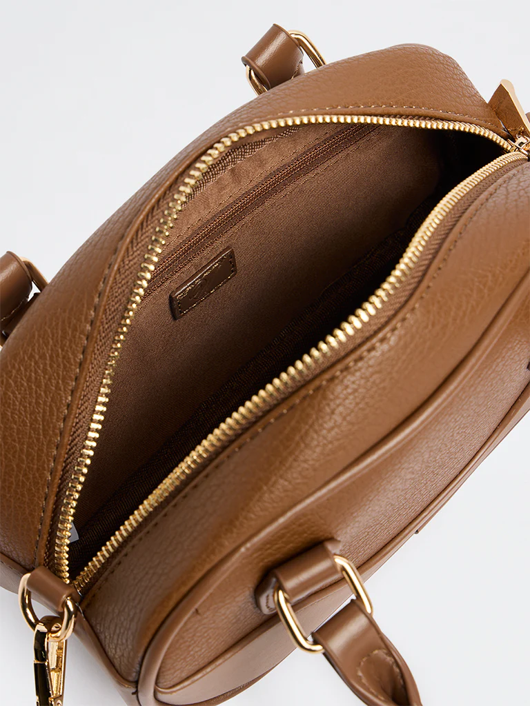 Westside Brown Horizontal Bowling Bag with Sling Handle - Image 4