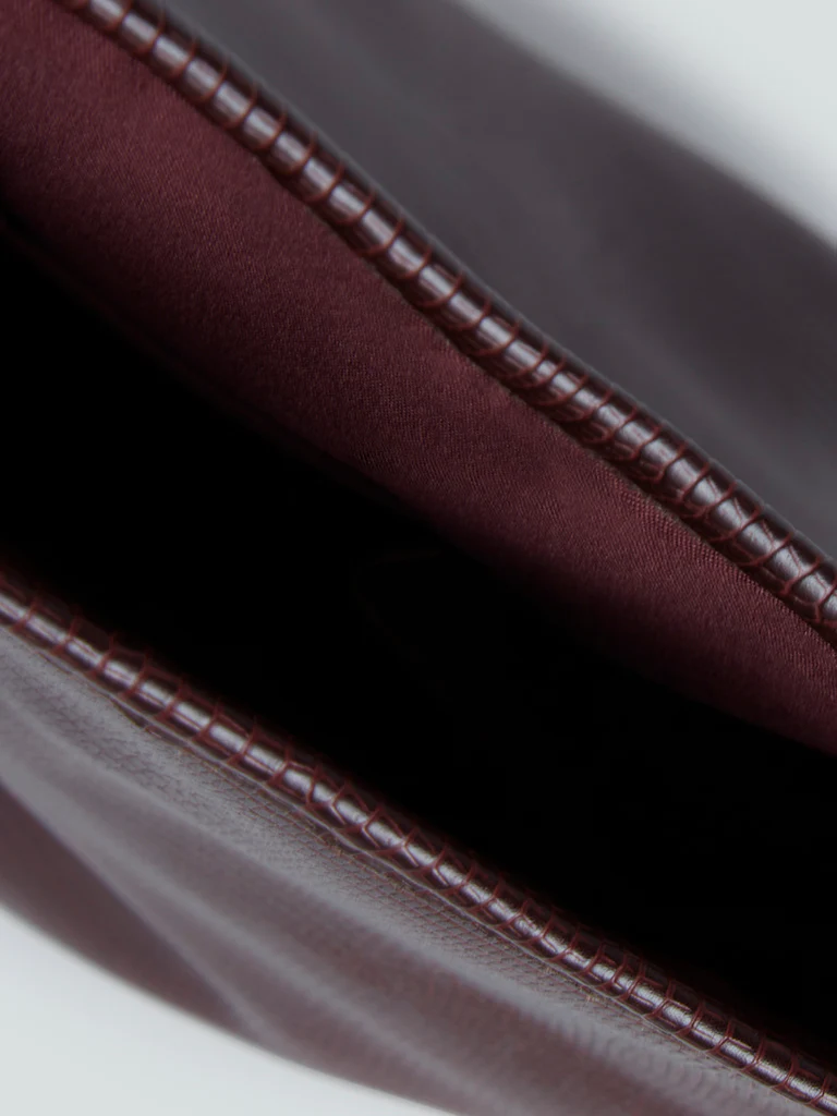 Westside Burgundy Textured Sling Bag - Image 3