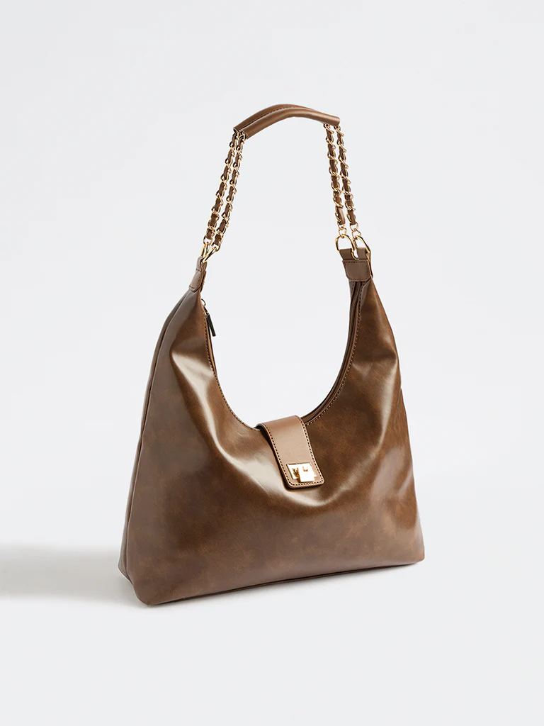 Westside Dark Brown Shoulder Bag - Image 2
