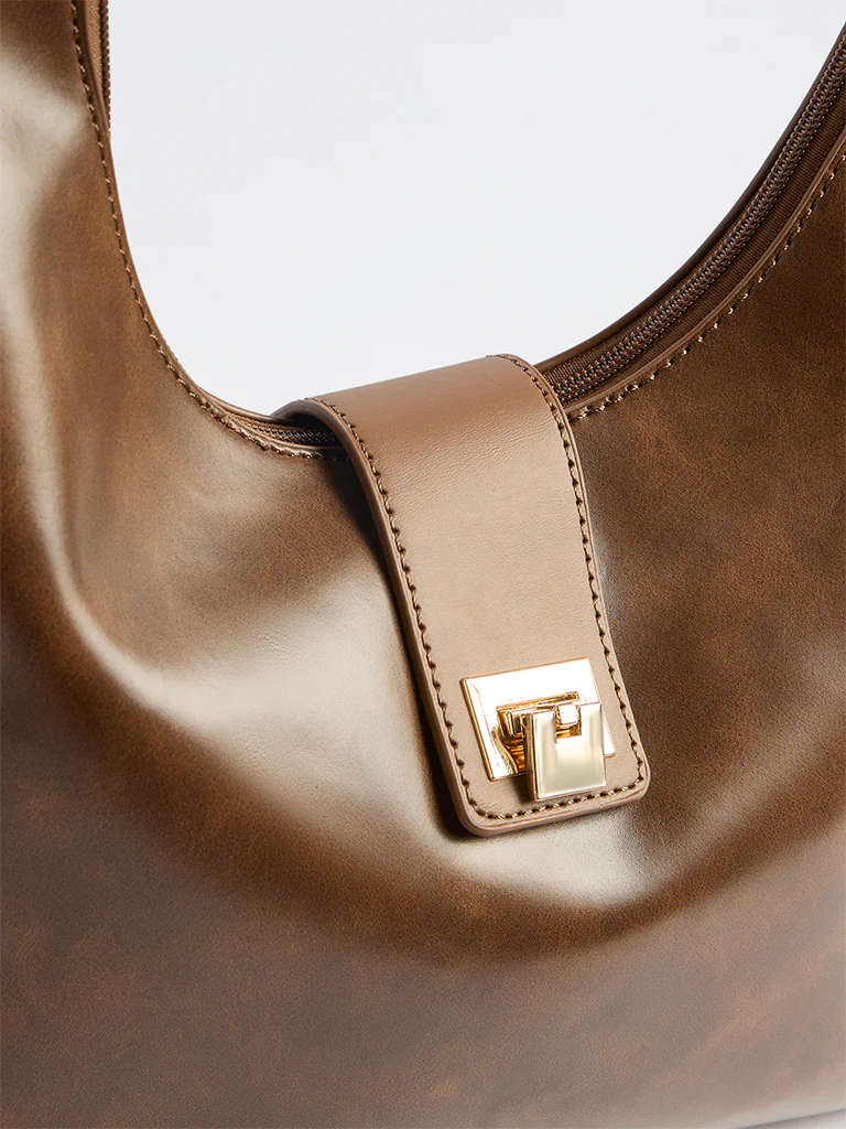 Westside Dark Brown Shoulder Bag - Image 3