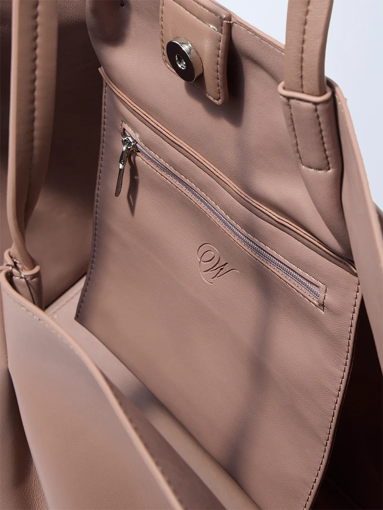 Westside Dull Pink Tote Bag - Image 3