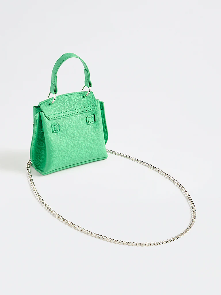 Westside Green Textured Mini Sling Bag - Image 2