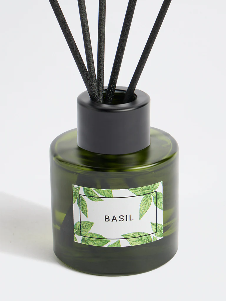 Westside Home Basil Fragrance Diffuser with Five Reed Sticks - Image 3