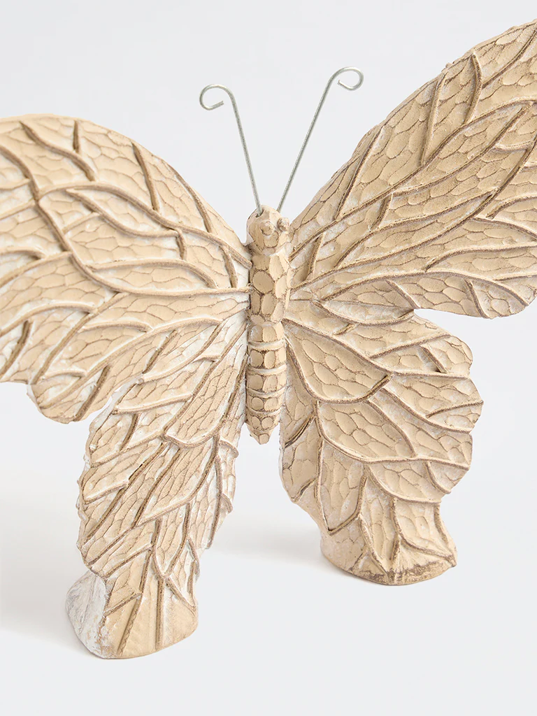 Westside Home Beige Butterfly Decorative Object - Image 4