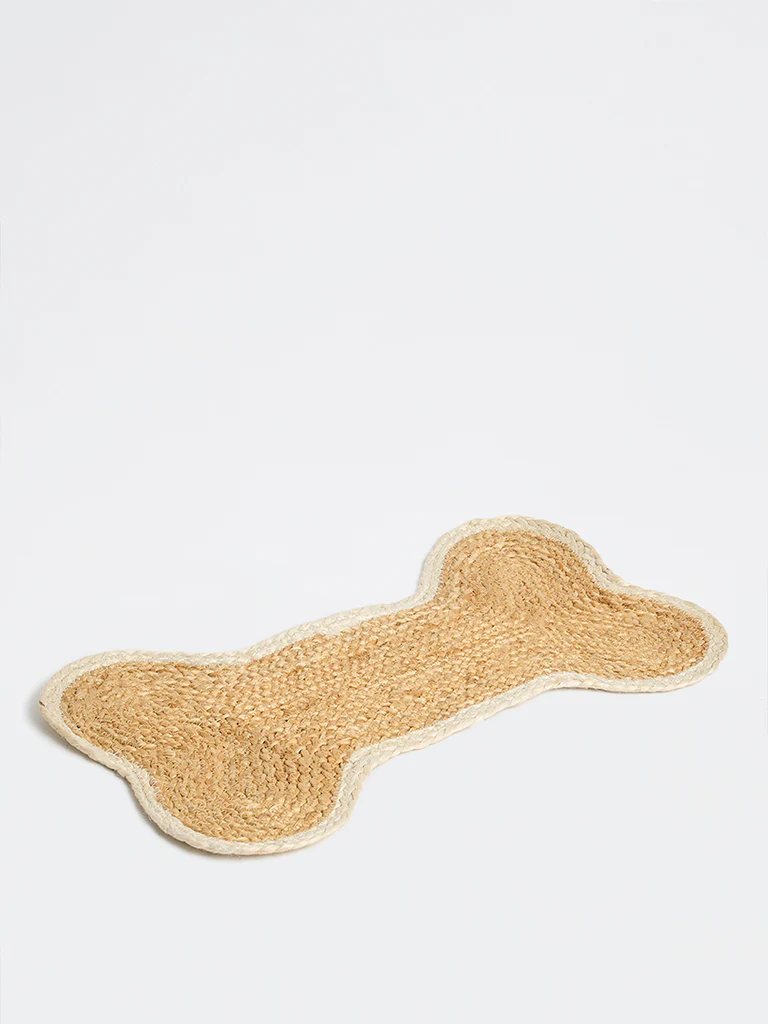 Westside Home Beige Jute Pet Placemat - Image 3
